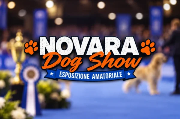 Ricamifici Milanesi al Novara DogShow con ricamo personalizzato del nome del cane